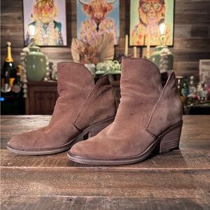 Dolce Vita Brown Suede Ankle Boots